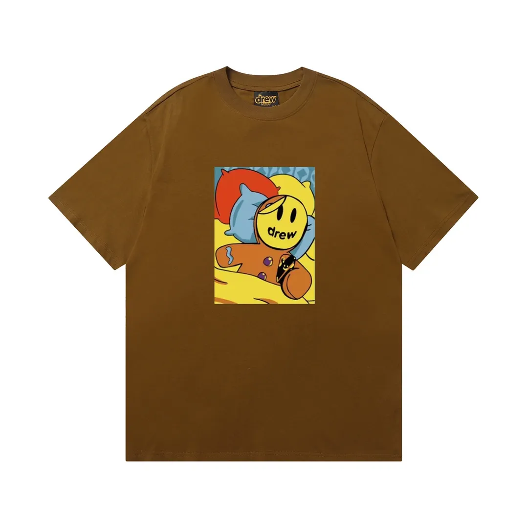 D 019 9 2023SS Same Style drew T g , ！ Quality！！ ， Quality！！ ， ！！ ， ， ， ， ， 。 Sizes：S M L XL ：Black White Royal Blue Red Brown White Orange